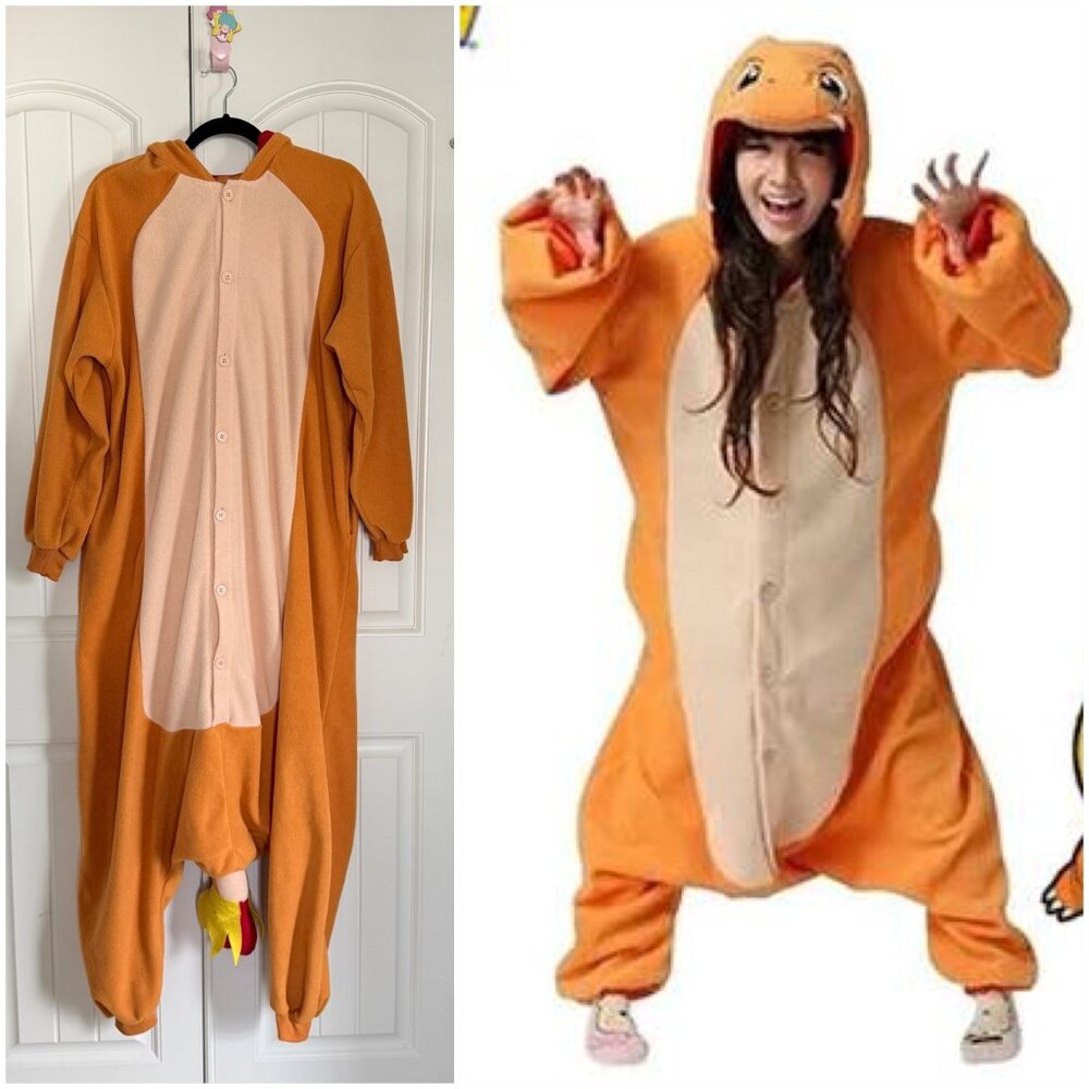 Pokemon Charmander Kigurumi Onesie Halloween Costume